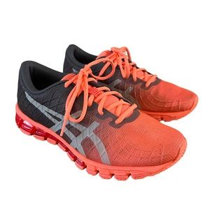 Asics Womens Gel Quantum 180 4 1022A098 Peach Orange Running Shoes